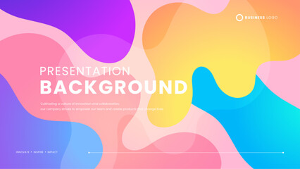 Colorful colourful vector modern and simple background with shapes. Colorful vibrant modern graphic design for banner, flyer, card, website or brochure cover