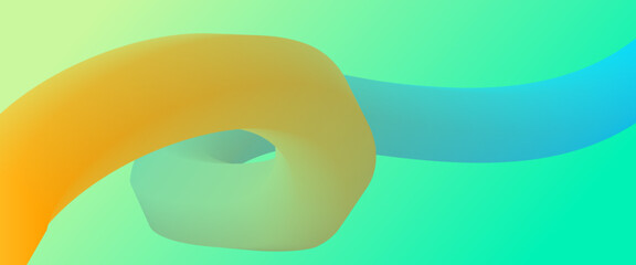 Green yellow and blue abstract liquid flow 3d lines modern banner design template. 3D vibrant modern graphic design for banner, flyer, card, website or brochure cover