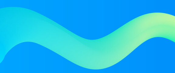 Green and blue vector gradient fluid shapes banner. 3D vibrant modern graphic design for banner, flyer, card, website or brochure cover