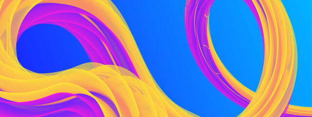 Colorful colourful abstract modern trend wave liquid gradient shape banner. 3D vibrant modern graphic design for banner, flyer, card, website or brochure cover