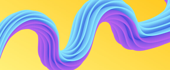 Colorful colourful modern gradient dynamic fluid banner design. 3D vibrant modern graphic design for banner, flyer, card, website or brochure cover