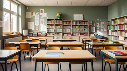 Contemporary Classroom with Space for Text