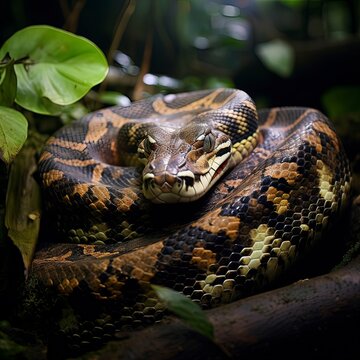 Image of Python in Jungle, Generative AI.