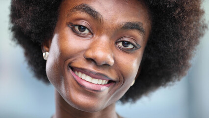Close up of a Black female face