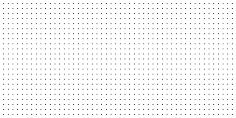 Schilderijen op glas Horizontal seamless vector black dots pattern. Seamless dot grid technology background template. Black and white halftone pattern. Stylish modern dotted texture. Vector illustration © StudioGraphic