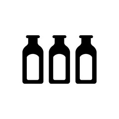 Milk bottles icon