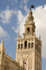 Fototapeta na wymiar Detail of the Giralda. Seville. Andalusia. Spain.