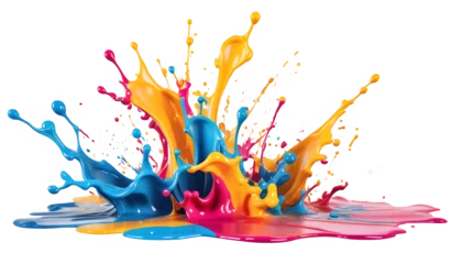 Zelfklevend Fotobehang splash of paint, png background  © Lucas