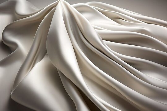 Silk Fabric Folds. Abstract Backgrounds with Shifting Forms for Creative Projects