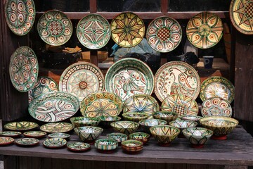 Bulgarian hand painted artisanal plates