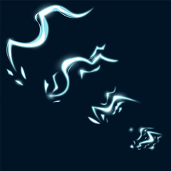 Animation of the effect of lightning and electric sparks. Lightning vector illustration design in cartoon style. Set of lightning and electric sparks effect