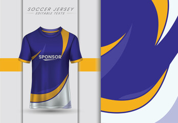 t-shirt sport design template, Soccer jersey mockup for football club.