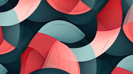 Fototapeta premium Modern abstract seamless pattern. Generative AI