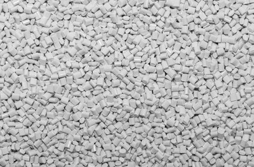 background of white abs plastic granules
