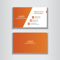 Modern and professional business card design 