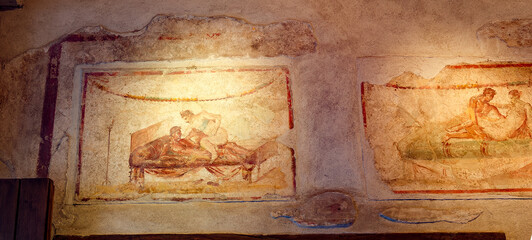Pompeii Naples Italy, along with Herculaneum and many villas in the surrounding area (e.g. at...