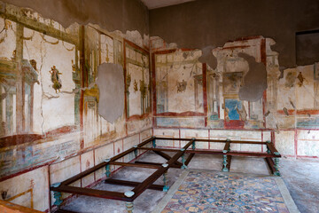 Pompeii Naples Italy, along with Herculaneum and many villas in the surrounding area (e.g. at...