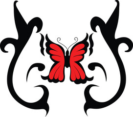 Butterfly Vector T Shirt Design