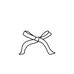 Hand drawn bow vector 