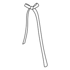 Hand drawn bow vector 