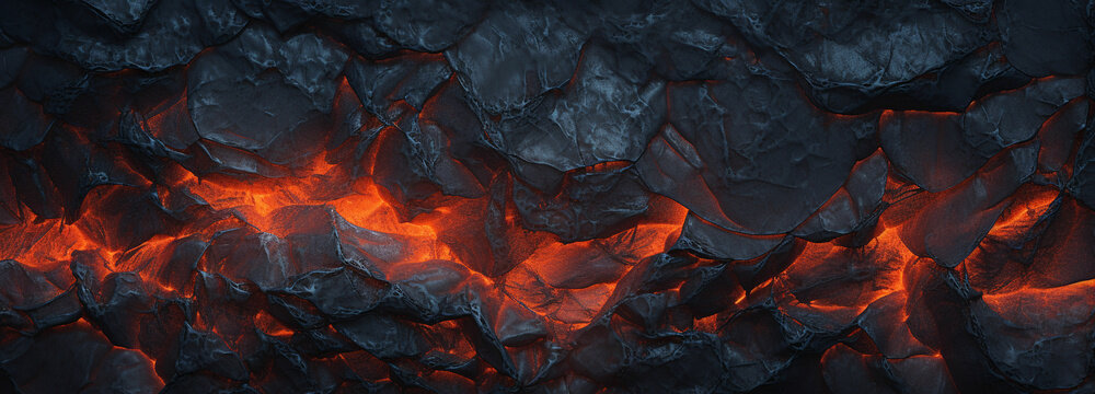 Depict the texture of a frozen lava flow, capturing the rough and dynamic nature of volcanic rock with hints of molten lava solidifying into unique patterns