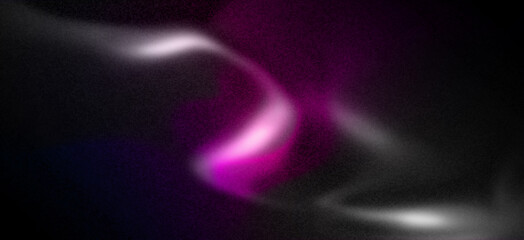 A bright colorful flash on a dark background. Linear wavy illusion with blur and noise. Liquid texture for creative design.