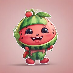 Cute Watermelon Digital 