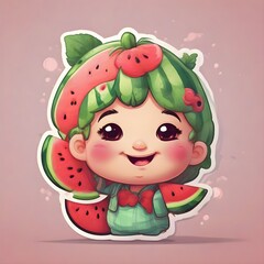 Cute Watermelon Digital 