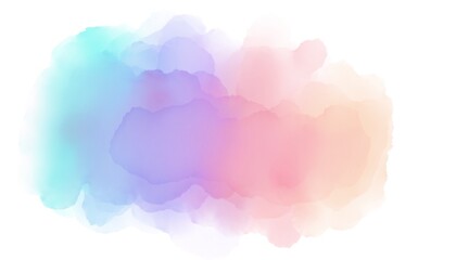 Rainbow watercolor strokes in pastel colors.