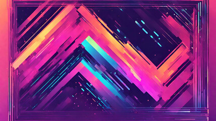 Purple and orange wallpaper that is a high definition phone wallpaper., Pink purple blue zigzag watercolor background, Abstract background colorful design - obrazy, fototapety, plakaty