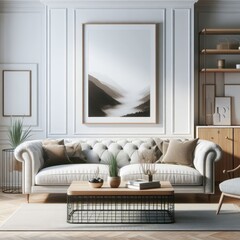 modern living room with sofa, modern and elegant living room with contemporary furniture and decor.
