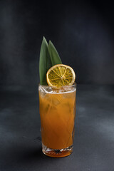 Great alcoholic cocktail, close up  