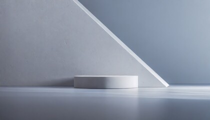 Abstract minimal scene with geometric forms. 