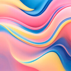 smoothly melting oil art paints, pink, blue, yellow, gold sparcles, smooth lines, pastel colors, abstract background
