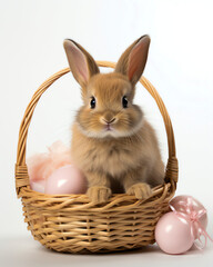 The Fluffy Easter Bunny with Glimmering Chocolate Eggs