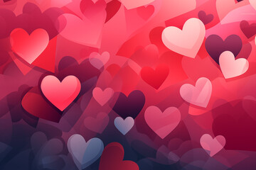 Happy valentine's day background. Generative ai image.
