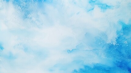 Using blue watercolor and foam, i created a handmade texture for my painting. - obrazy, fototapety, plakaty