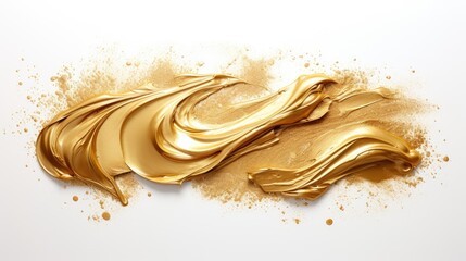 "Dazzle your designs with our gold brush strokes set
