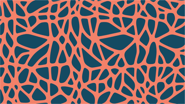 Halftone color texture background. Floral Scribble Batik. Retro ornamental design. Awesome geomeric abstract poligonal mosaic. Seamless.