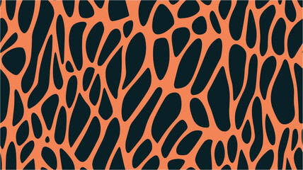 Abstract floral background. Vector illustration. Vintage Illustration Liquid Curve. Zebra ornament. Fish meat texture posters. Seamless.