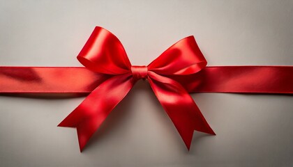 red ribbon with a bow
