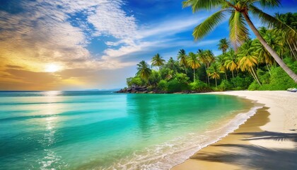 perfect tropical beach landscape vacation holidays background