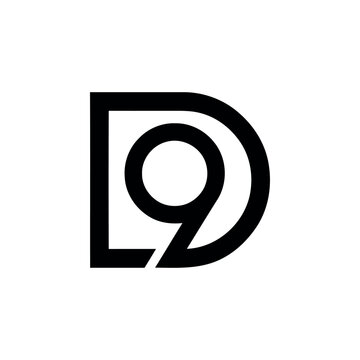 Initial Letter D9 Logo Design Template Design vector