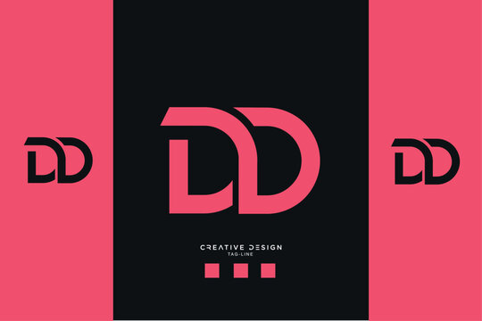 DD or D Alphabet Letters Logo Monogram