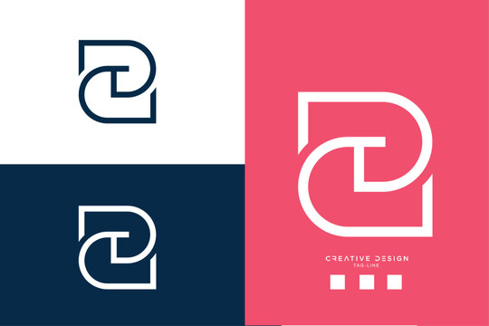 DD or D Alphabet Letters Logo Monogram