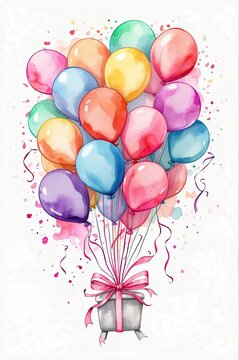 Love is in the Air: Valentine's Day Balloons - Colorful balloons - Flying gift