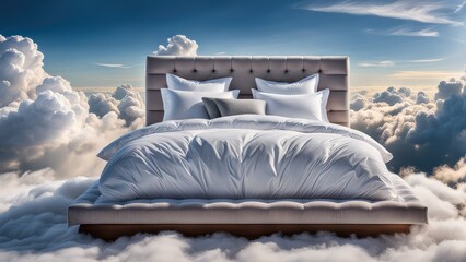 A bed in the clouds