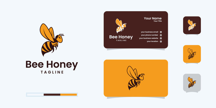 honey Bee animals logo design