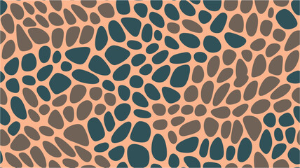 Vector Illustration. Vector polka dots seamless pattern. Abstract Style Design. Seamless decorative background with polka dot. - obrazy, fototapety, plakaty