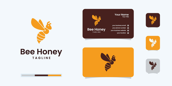 Bee concepts logo design vector Template